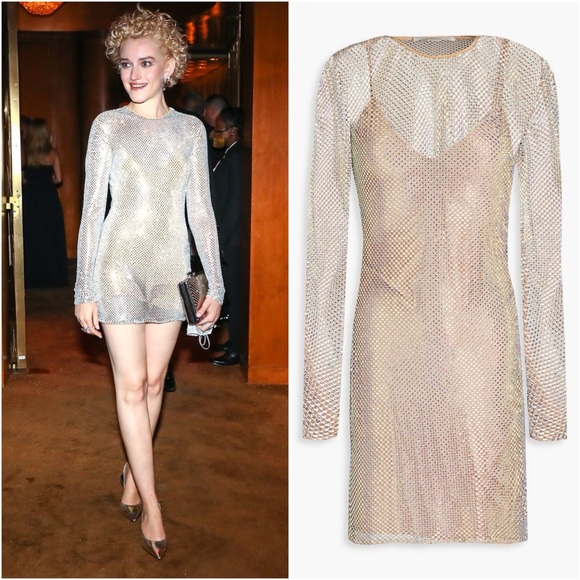 Like new STELLA MCCARTNEY Crystal Embellished Net Minidress $4900 40